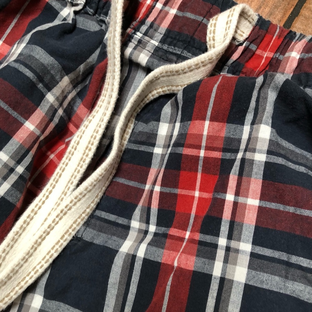 Plaid cotton loungewear shorts unisex sleepwear loungewear pajamas - Picture 4 of 5